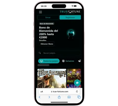 Bono de bienvenida True Fortune